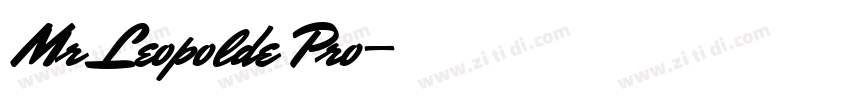 Mr Leopolde Pro字体转换